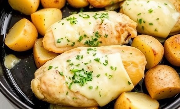 garlic parmesan chicken potatoes